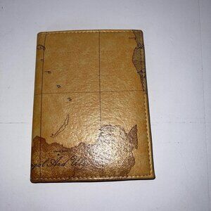 Trifold World Map Photo Album Passport Size 4x6” Wallet